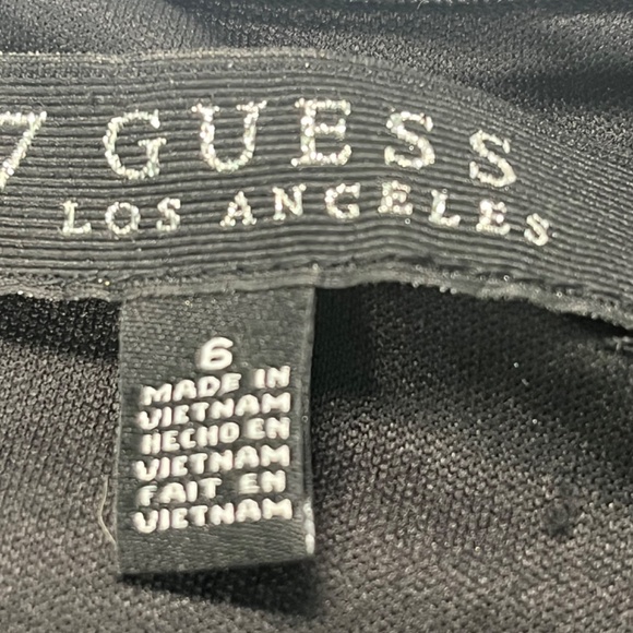 Guess off the shoulder animal print dress in gold/black size 6 - Picture 5 of 6